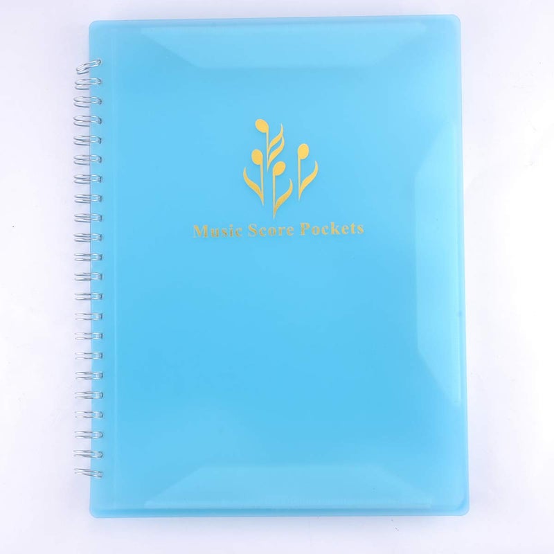 KingPoint Music Sheet File Paper Storage Folder Creative Change Spectrum Folder A4 Letter Size Double Side Sheet Music Folder File for Holding Sheet Music and Files Etc (Blue) - Image 1
